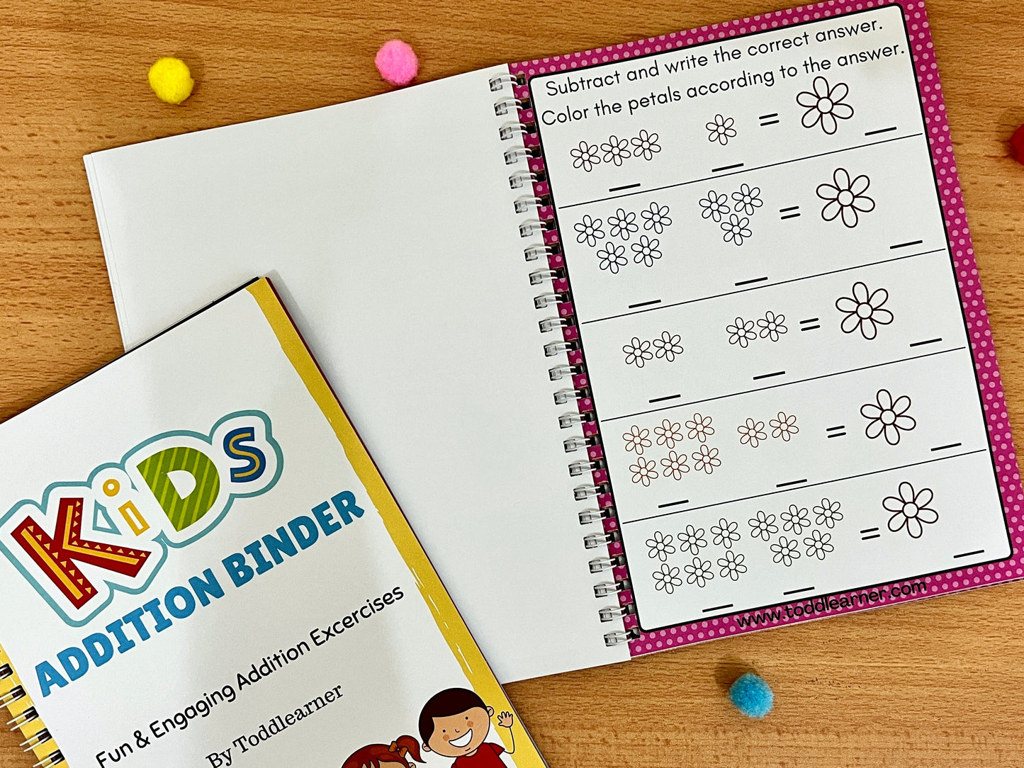 Math Addition and Subtraction Practice Set for Kids