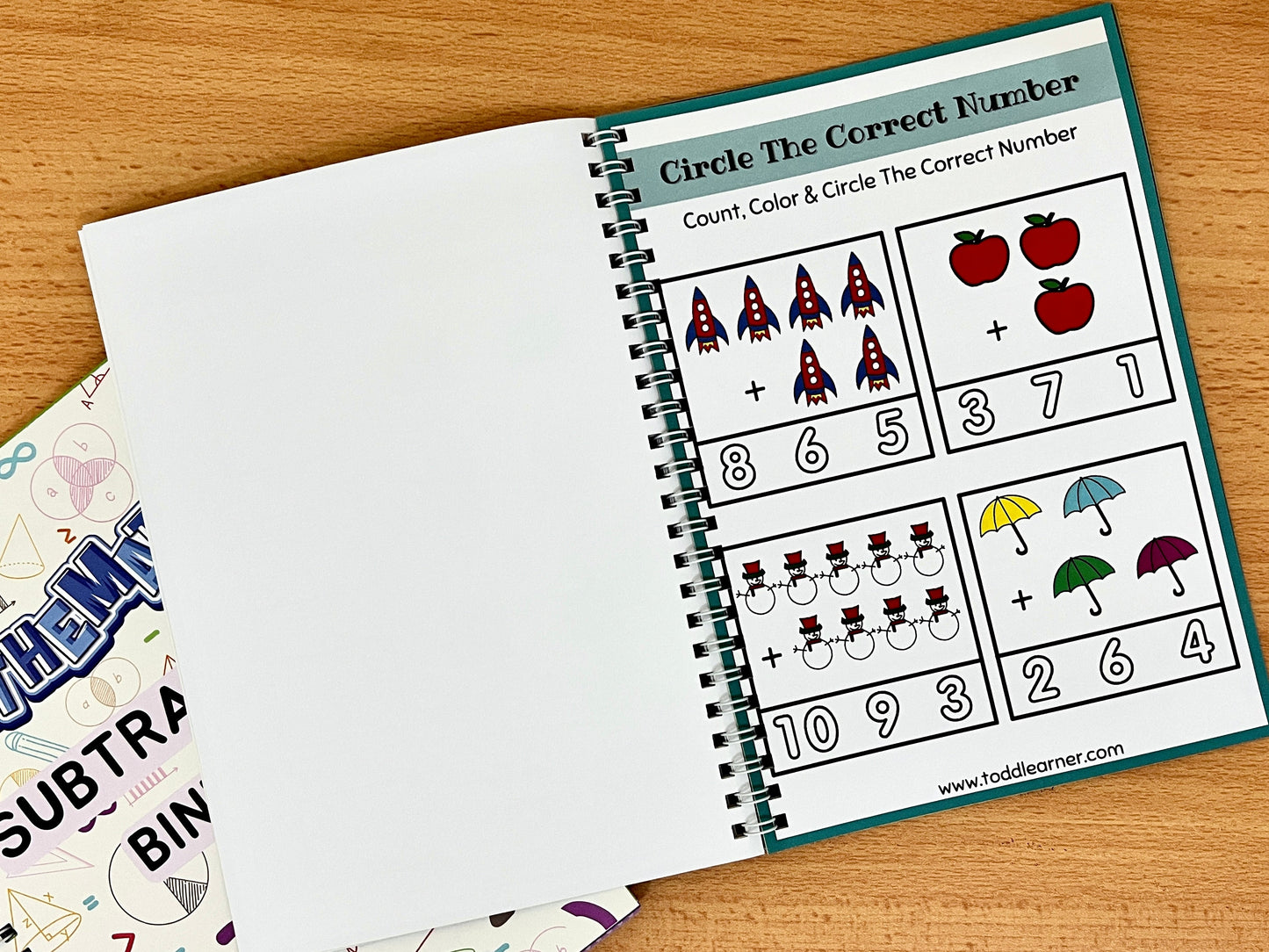 Math Addition and Subtraction Practice Set for Kids