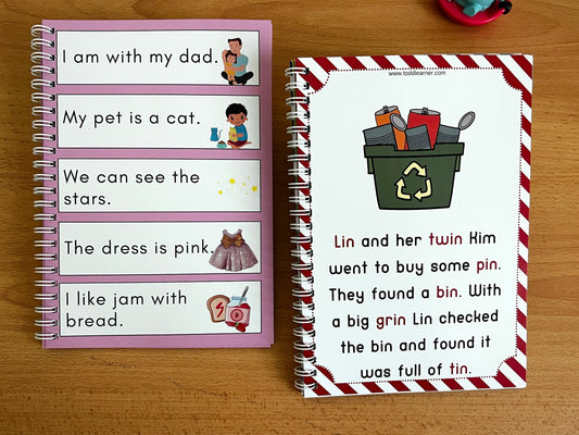 English Early Readers Reading Fluency Books for Kids. 4 Levels