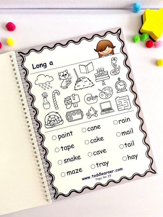 Phonics Learning Workbook for Kids: Fun Coloring Activities to Master All Phonics Sounds