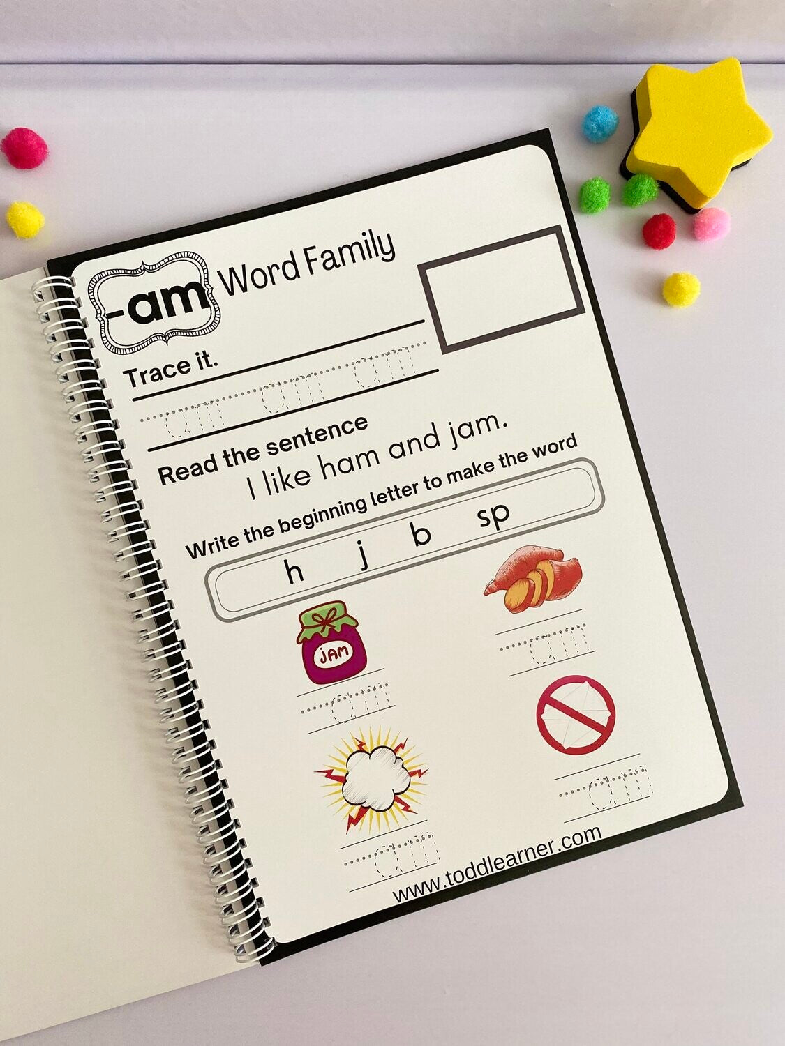 Word Families Learning Book for Kids: Build Early Reading and Phonics Skills