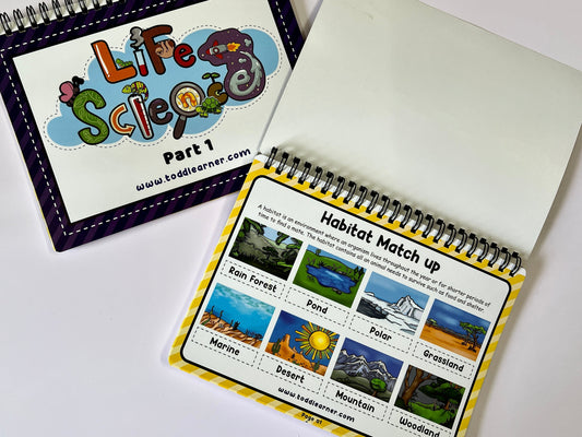 Learning Life Science Part 1 and Part 2 Bundle for Children